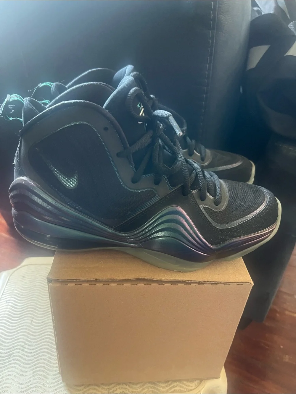 Nike Black Iridescent High-Top Sneakers